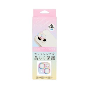ビューティーカバー iPhone15/15Plus(2眼) オーロラレインボー i37FCBC05