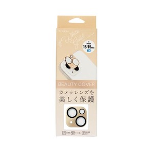 ビューティーカバー iPhone15/15Plus(2眼) ホワイトゴールド i37FCBC04