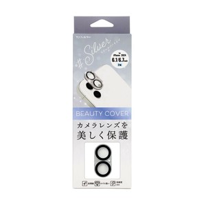 ビューティーカバー iPhone16/16Plus(2眼) ラメシルバー i38FCBC03