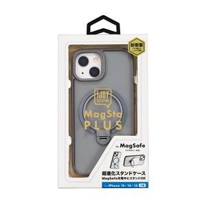 マグスタプラスケース (iPhone15/14/13対応) グレー i37FiJS10