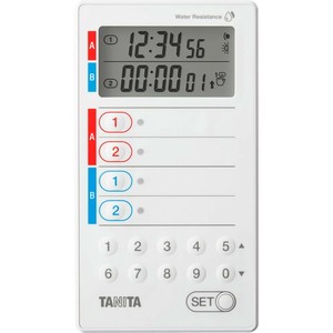 TANITA タニタ 業務用デジタルタイマー 洗えるタイプ ホワイト TD-428