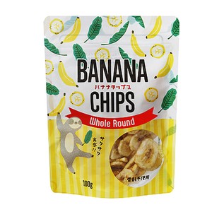 バナナチップス 100g 少し厚め 硬めのサクサク食感 おやつ トッピング