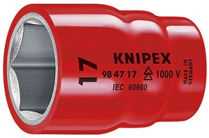 差込角1/2SQ 絶縁ソケット 対辺19mm 1000V