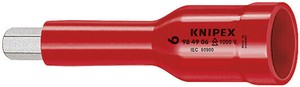 差込角1/2SQ 絶縁ヘキサゴンソケット 対辺6mm 1000V