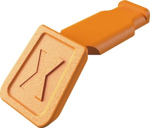 カラーコードクリップ  10個入 オレンジ 紙箱入