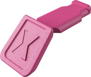カラーコードクリップ  10個入 マゼンタ 紙箱入