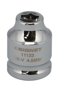 差込角1/4SQ 4.5mm ショートソケット 6角