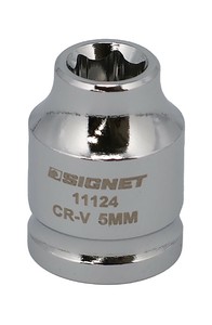 差込角1/4SQ 5mm ショートソケット 6角