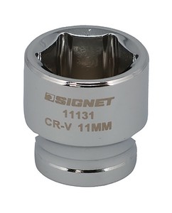差込角1/4SQ 11mm ショートソケット 6角