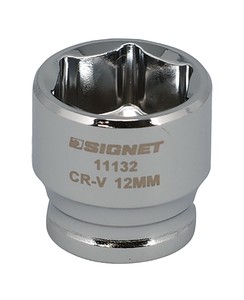 差込角1/4SQ 12mm ショートソケット 6角