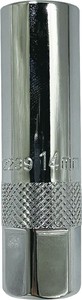 差込角3/8SQ 14mm クリップ式プラグソケット