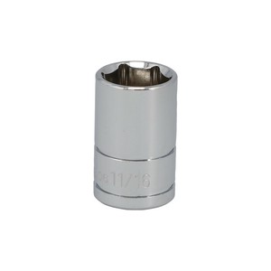 差込角1/2SQ 11/16インチ  ソケット 6角