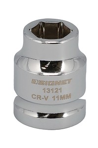 差込角1/2SQ 11mm ショートソケット 6角