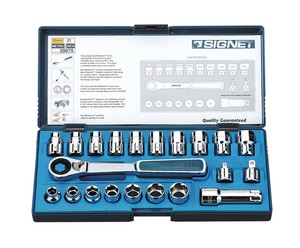 差込角20mm 21PC ボルテックスソケットセット ケース入