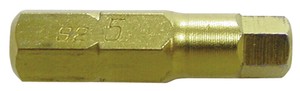 差込角1/4HEX チタンコーティングヘックスビット 6mm