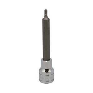 差込角1/2SQ 4mm ロングヘックスビットソケット