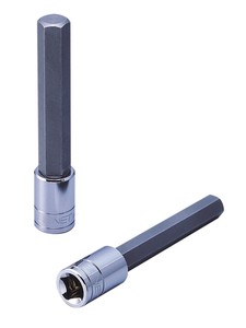 差込角1/2SQ 8mm ロングヘックスビットソケット