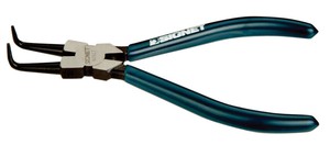 穴用スナップリングプライヤー 先曲90° 全長180mm