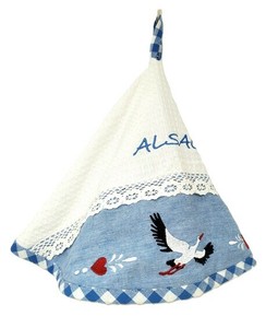 フランス直輸入　アルザス　ワッフルコットン　ラウンドタオル（ALSACE）60cm