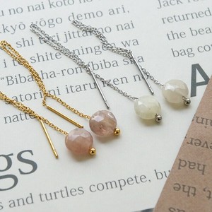 Pierced Earringss Fancy Natural Stone Stainless Steel