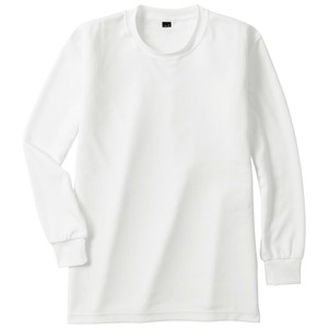 6004　吸汗速乾　長袖Tシャツホワイト