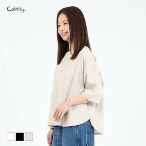 【2025秋冬新作】バックギャザー6分袖Tシャツ Cafetty/CF6152