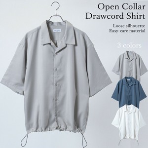 Button Shirt Pocket Short Sleeve Shirt Loose Size
