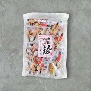 燻製えびおかき　国産米 あられ おかき エビ 燻製 スモーキー おつまみ カリカリ 個包装 お配り