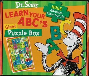 【洋書アウトレット】 Dr．Seuss　LEARN　YOUR　ABC’S　Giant　Puzzle　Box インテリア/雑貨
