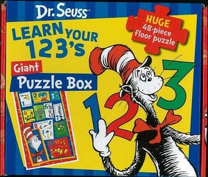 【洋書アウトレット】 Dr．Seuss　LEARN　YOUR　123’S　Giant　Puzzle　Box インテリア/雑貨