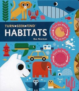 【洋書アウトレット】 HABITATS−TURN・SEEK・FIND［動物］［どうぶつ］/インテリア/雑貨