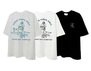 【2025春夏新作】サーファーイラスト半袖Tシャツ