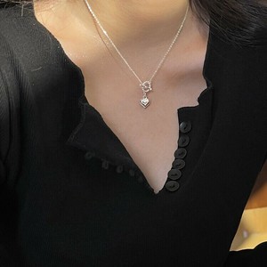 ハート　ネックレス ネックレス レディース　ネックレス シルバー925　メッキ ネックレス シルバー