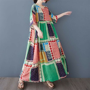 Casual Dress Patchwork Long Dress