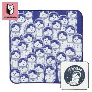 NEKONOBA 柔らかガーゼパイルハンカチ ハンカチ キャラクター おしゃれ かわいい 猫 ネコ 動物