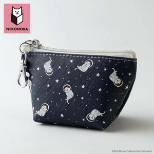 NEKONOBA 三角ミニポーチ ポーチ 小物入れ フック付き 猫 ネコ 動物 キャラクター