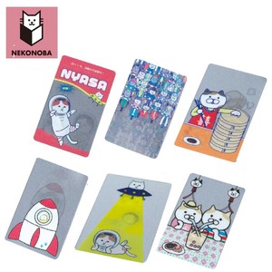 NEKONOBA 動かすと絵柄が変わる！クリアカード レンチキュラー スマホシート 猫グッズ ネコ ねこ 雑貨