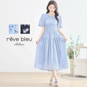 洋装/连衣裙 花朵 L尺寸 洋装/连衣裙 褶边/木耳边