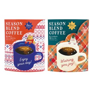 [C]【10月中旬発売/6月末〆切　完全予約制】シーズンブレンドコーヒー2包入り【クリスマス】