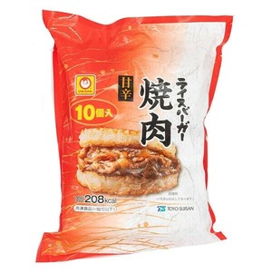 冷凍食品 マルちゃん ライスバーガー焼肉 自家製ダレ 甘辛 10個入り 国産米使用 ご飯 おやつ 夜食