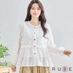 Button Shirt/Blouse Floral Pattern Tiered [2025 NEW]