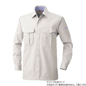 桑和 4115 長袖シャツ 6Lサイズ ローズウット(83)