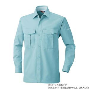 桑和 4115 長袖シャツ Lサイズ パウダB(204)