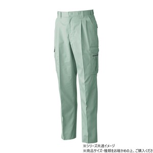 桑和 4118 ツータックカーゴパンツ 76サイズ モスグリーン(107)