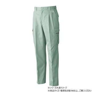 桑和 4118 ツータックカーゴパンツ 82サイズ モスグリーン(107)