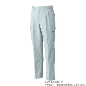 桑和 4118 ツータックカーゴパンツ 85サイズ シルバーグレー(22)