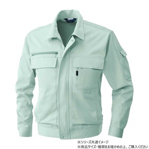 桑和 4221 長袖ブルゾン LLサイズ モスグリーン(107)