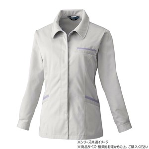 桑和 4222 レディース長袖スモック Sサイズ ローズウット(83)