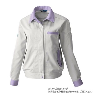 桑和 4224 レディース長袖ブルゾン Lサイズ ローズウット(83)