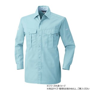 桑和 4225 長袖シャツ Lサイズ パウダB(204)